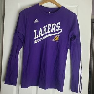 LAKERS youth size large Adidas long sleeve t-shir!